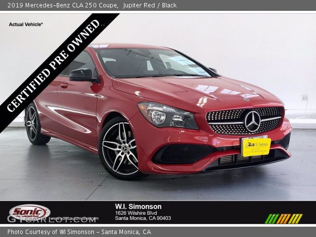 2019 Mercedes-Benz CLA 250 Coupe in Jupiter Red