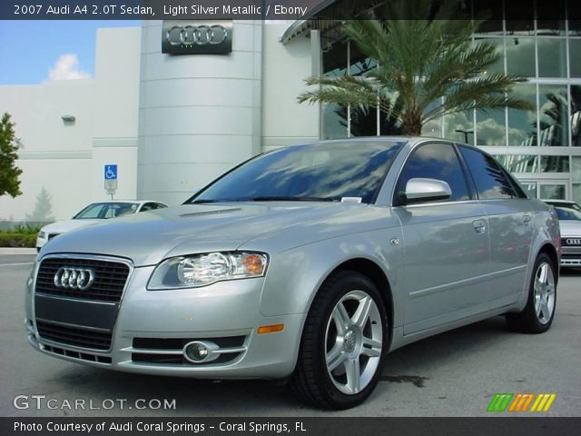 2007 Audi A4 2.0T Sedan in Light Silver Metallic