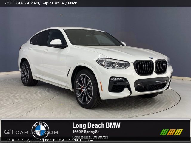 2021 BMW X4 M40i in Alpine White
