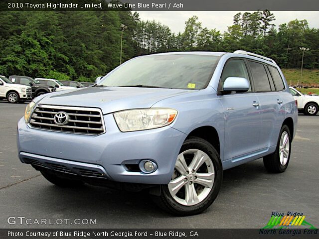 2010 Toyota Highlander Limited in Wave Line Blue Pearl