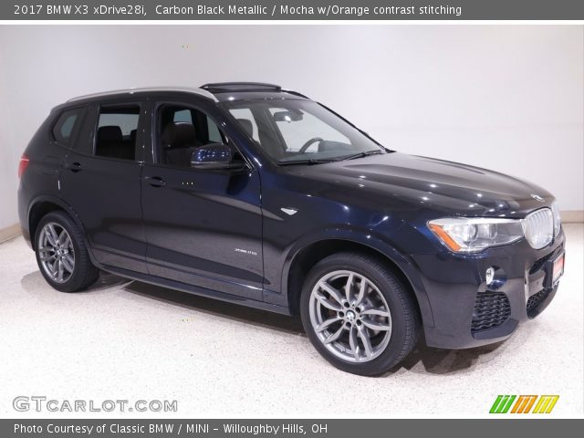 2017 BMW X3 xDrive28i in Carbon Black Metallic