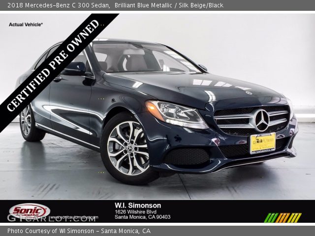 2018 Mercedes-Benz C 300 Sedan in Brilliant Blue Metallic