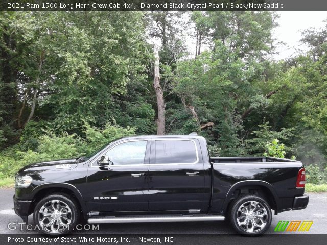 2021 Ram 1500 Long Horn Crew Cab 4x4 in Diamond Black Crystal Pearl