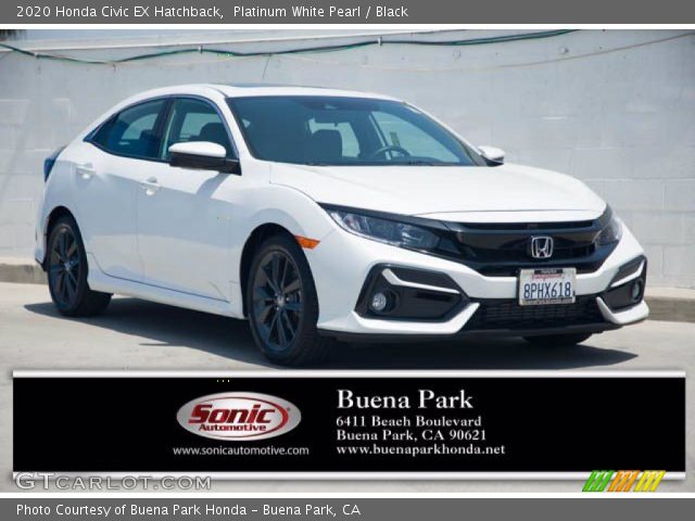 2020 Honda Civic EX Hatchback in Platinum White Pearl