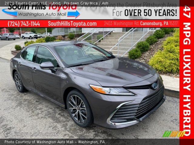 2021 Toyota Camry XLE Hybrid in Predawn Gray Mica
