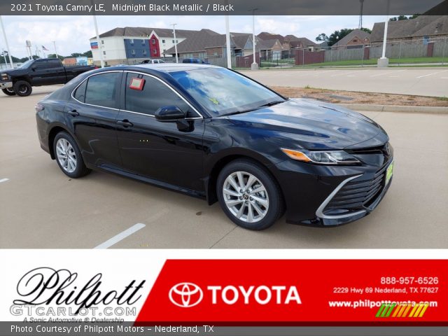 2021 Toyota Camry LE in Midnight Black Metallic