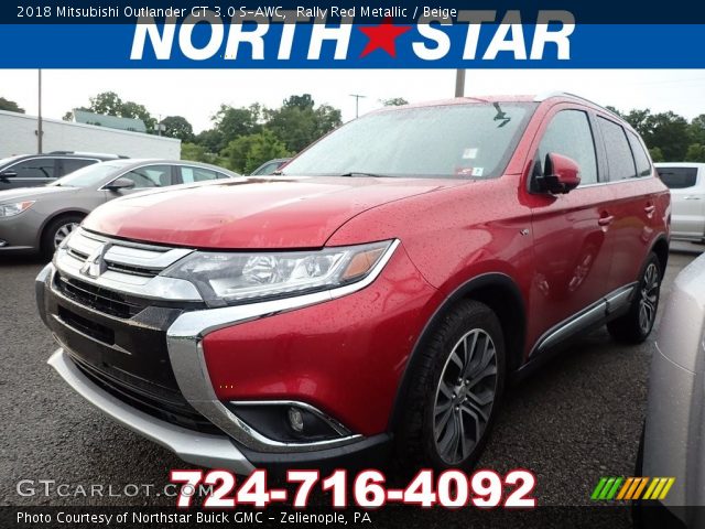 2018 Mitsubishi Outlander GT 3.0 S-AWC in Rally Red Metallic