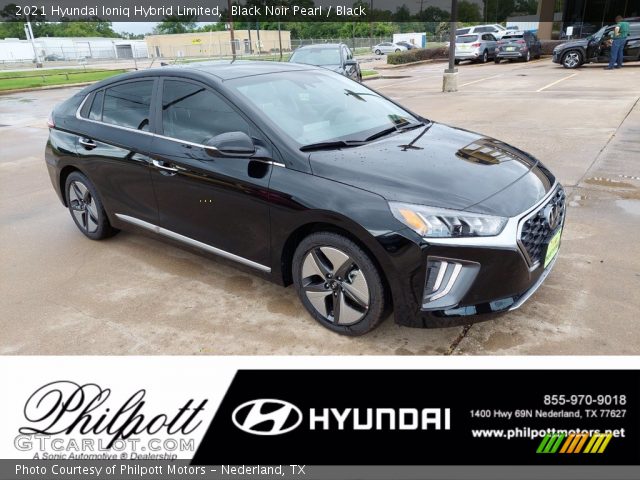 2021 Hyundai Ioniq Hybrid Limited in Black Noir Pearl