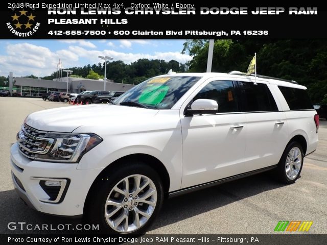 2018 Ford Expedition Limited Max 4x4 in Oxford White