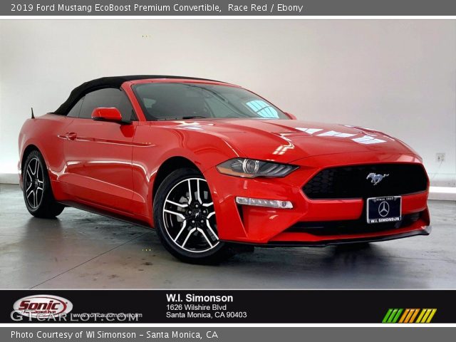 2019 Ford Mustang EcoBoost Premium Convertible in Race Red