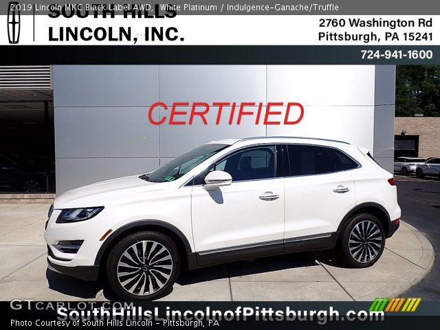 2019 Lincoln MKC Black Label AWD in White Platinum