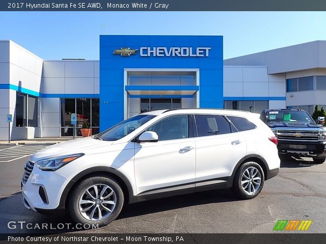 2017 Hyundai Santa Fe SE AWD in Monaco White