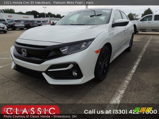 2021 Honda Civic EX Hatchback in Platinum White Pearl