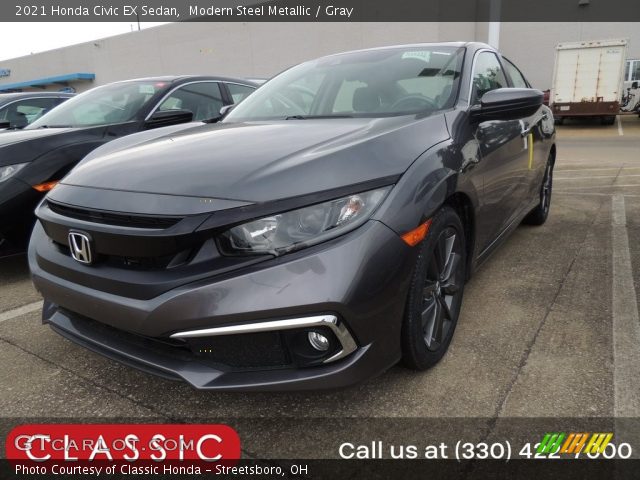 2021 Honda Civic EX Sedan in Modern Steel Metallic