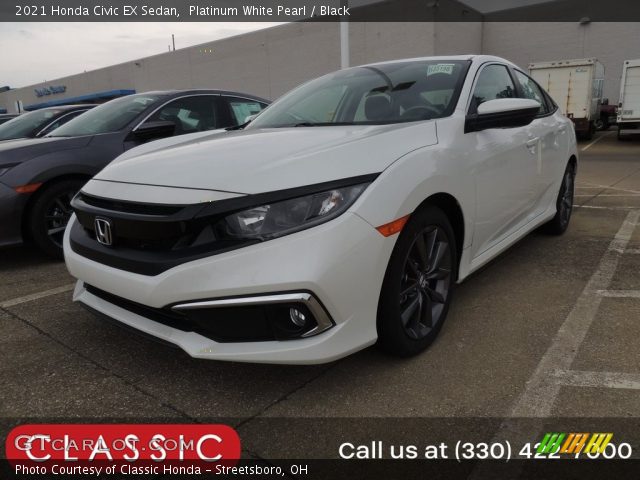 2021 Honda Civic EX Sedan in Platinum White Pearl