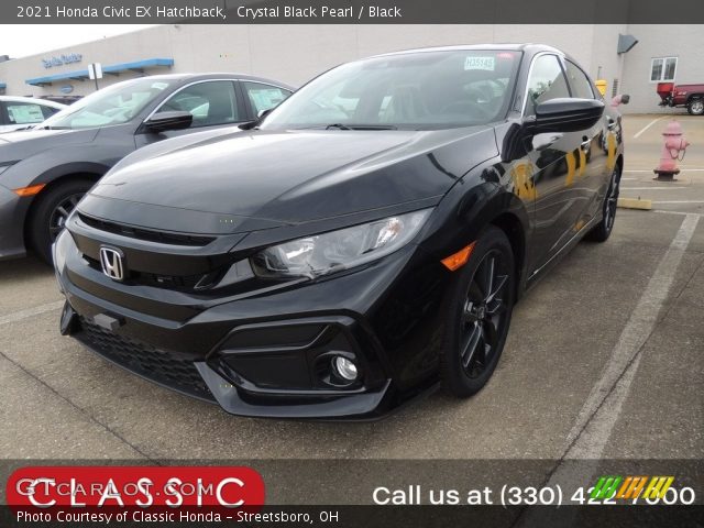 2021 Honda Civic EX Hatchback in Crystal Black Pearl