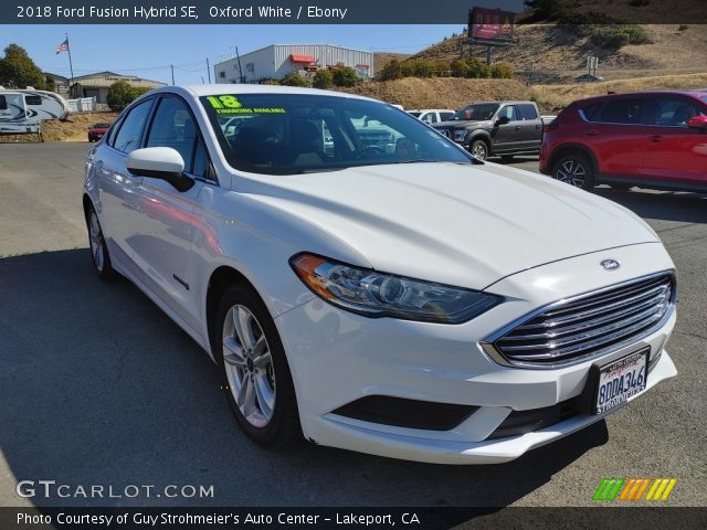 2018 Ford Fusion Hybrid SE in Oxford White
