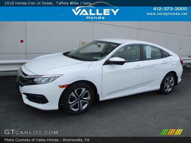 2018 Honda Civic LX Sedan in Taffeta White