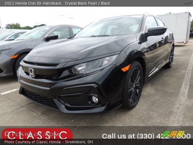 2021 Honda Civic EX Hatchback in Crystal Black Pearl