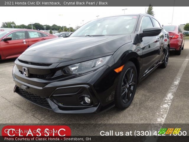 2021 Honda Civic EX Hatchback in Crystal Black Pearl