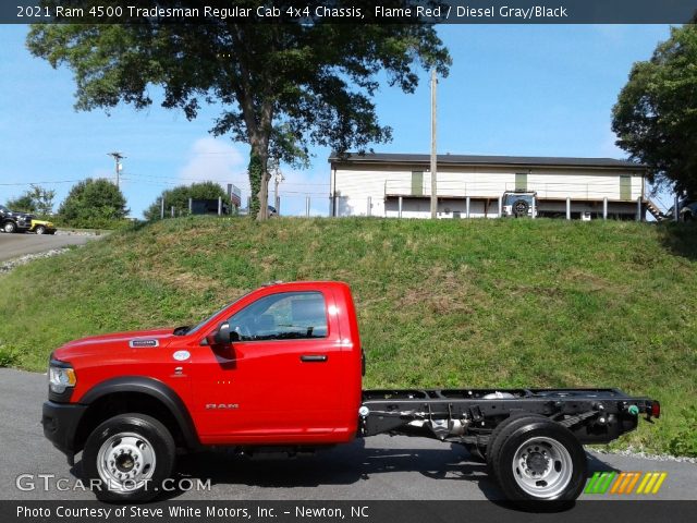 2021 Ram 4500 Tradesman Regular Cab 4x4 Chassis in Flame Red
