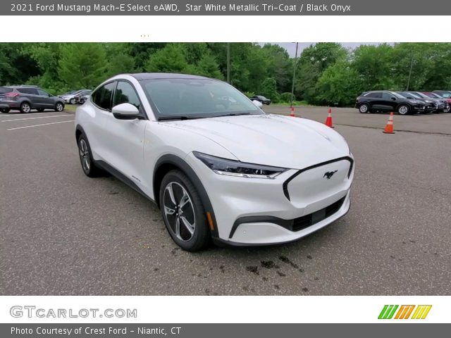 2021 Ford Mustang Mach-E Select eAWD in Star White Metallic Tri-Coat