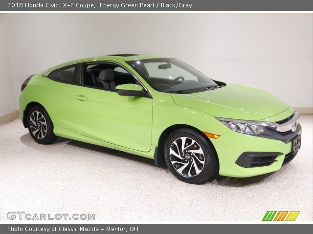 2018 Honda Civic LX-P Coupe in Energy Green Pearl