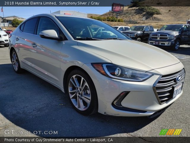 2018 Hyundai Elantra Limited in Symphony Silver