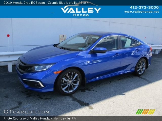 2019 Honda Civic EX Sedan in Cosmic Blue Metallic