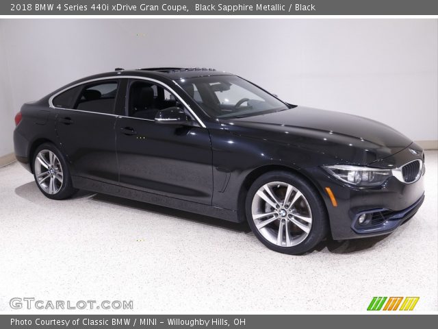 2018 BMW 4 Series 440i xDrive Gran Coupe in Black Sapphire Metallic