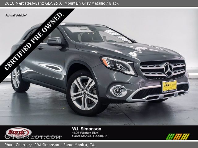 2018 Mercedes-Benz GLA 250 in Mountain Grey Metallic