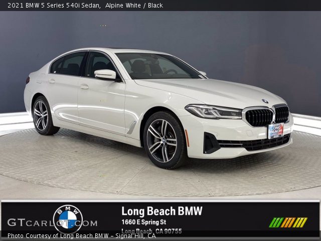2021 BMW 5 Series 540i Sedan in Alpine White