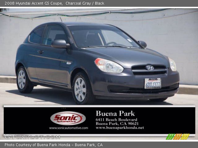 2008 Hyundai Accent GS Coupe in Charcoal Gray