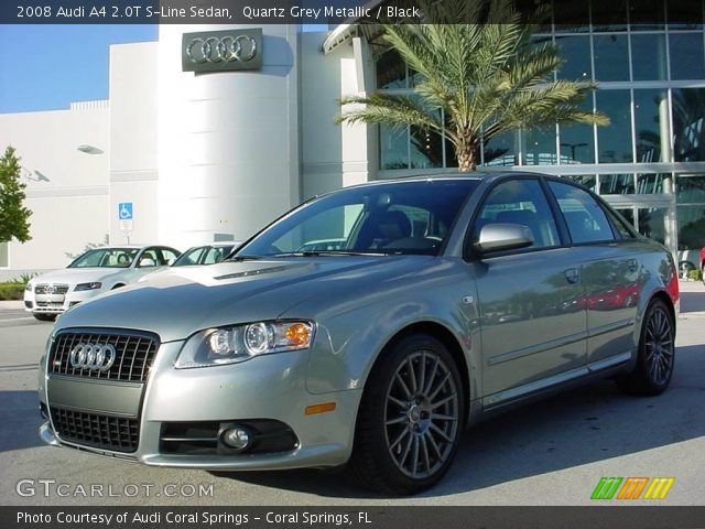 2008 Audi A4 2.0T S-Line Sedan in Quartz Grey Metallic