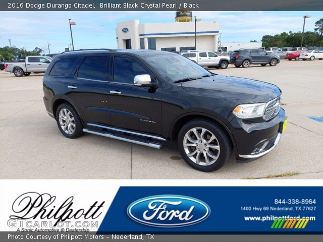 2016 Dodge Durango Citadel in Brilliant Black Crystal Pearl