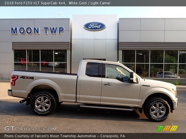 2018 Ford F150 XLT SuperCab 4x4 in White Gold