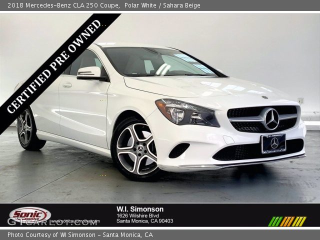 2018 Mercedes-Benz CLA 250 Coupe in Polar White