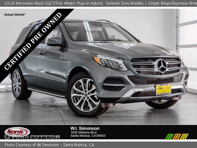 2018 Mercedes-Benz GLE 550e 4Matic Plug-In Hybrid in Selenite Grey Metallic