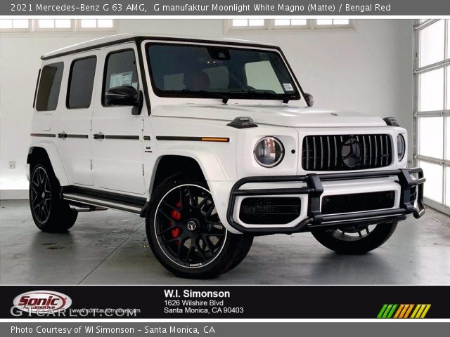 2021 Mercedes-Benz G 63 AMG in G manufaktur Moonlight White Magno (Matte)