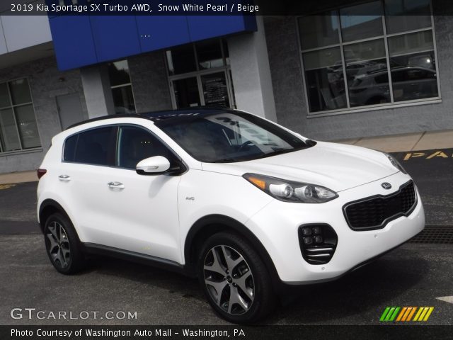 2019 Kia Sportage SX Turbo AWD in Snow White Pearl