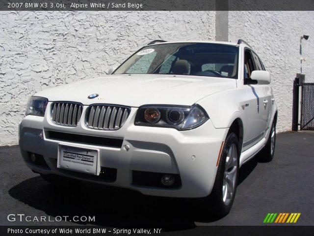 2007 BMW X3 3.0si in Alpine White