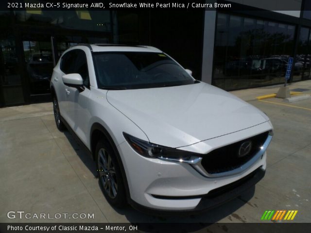 2021 Mazda CX-5 Signature AWD in Snowflake White Pearl Mica