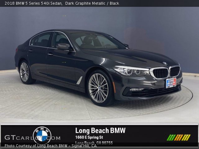 2018 BMW 5 Series 540i Sedan in Dark Graphite Metallic