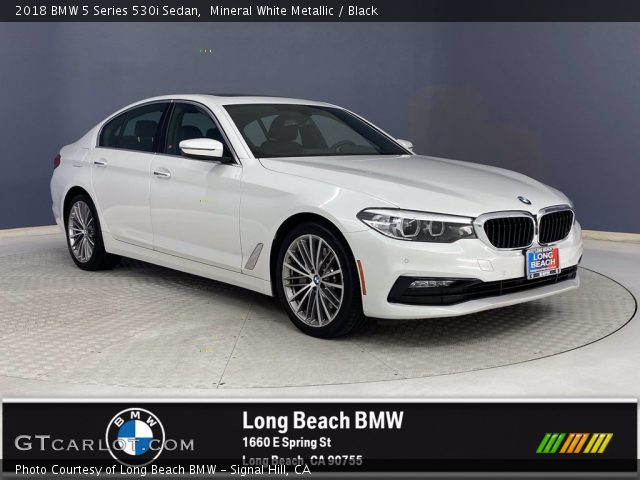 2018 BMW 5 Series 530i Sedan in Mineral White Metallic