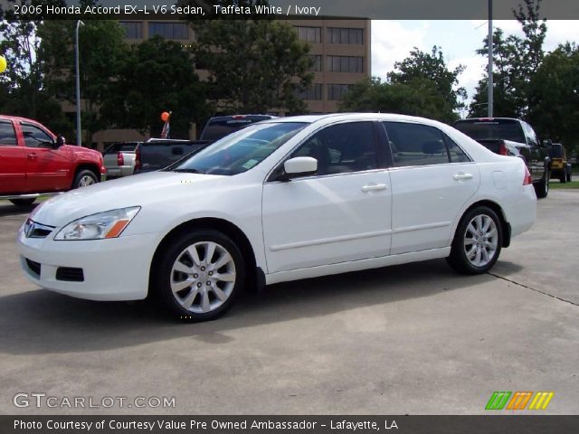 Taffeta White 2006 Honda Accord Ex L V6 Sedan Ivory