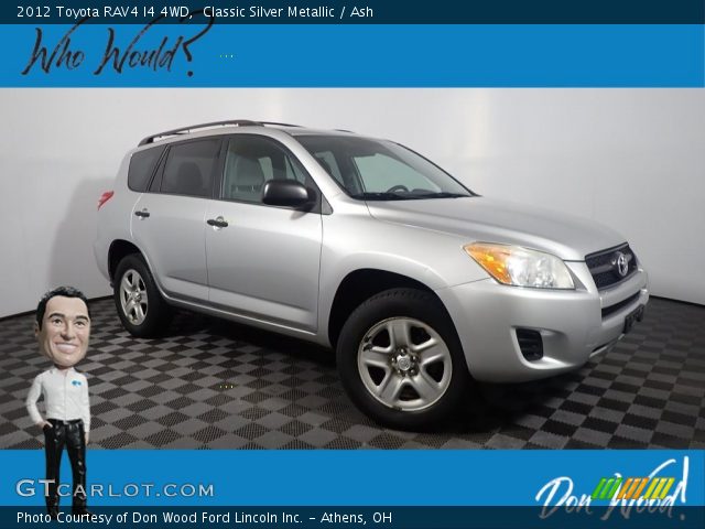 2012 Toyota RAV4 I4 4WD in Classic Silver Metallic