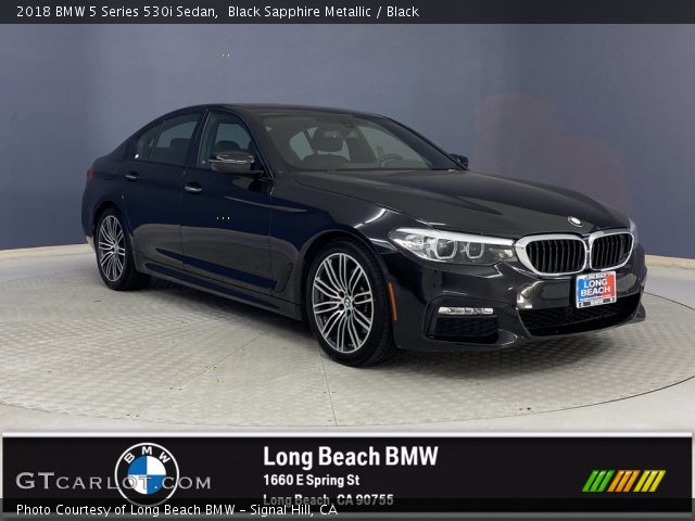 2018 BMW 5 Series 530i Sedan in Black Sapphire Metallic