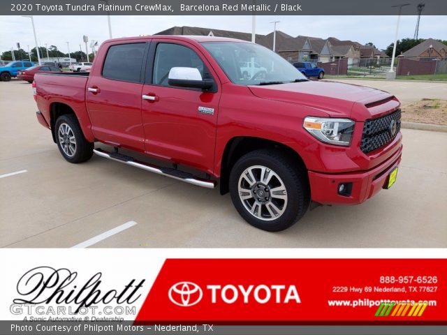 2020 Toyota Tundra Platinum CrewMax in Barcelona Red Metallic