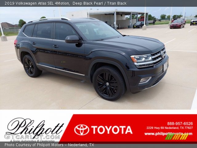 2019 Volkswagen Atlas SEL 4Motion in Deep Black Pearl