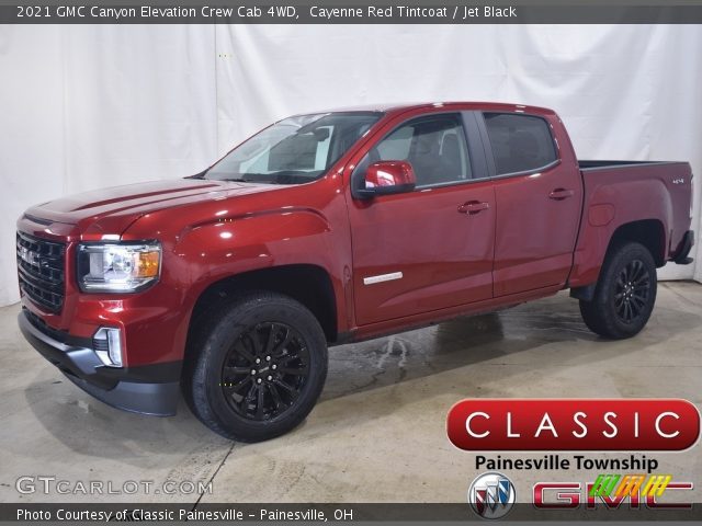2021 GMC Canyon Elevation Crew Cab 4WD in Cayenne Red Tintcoat